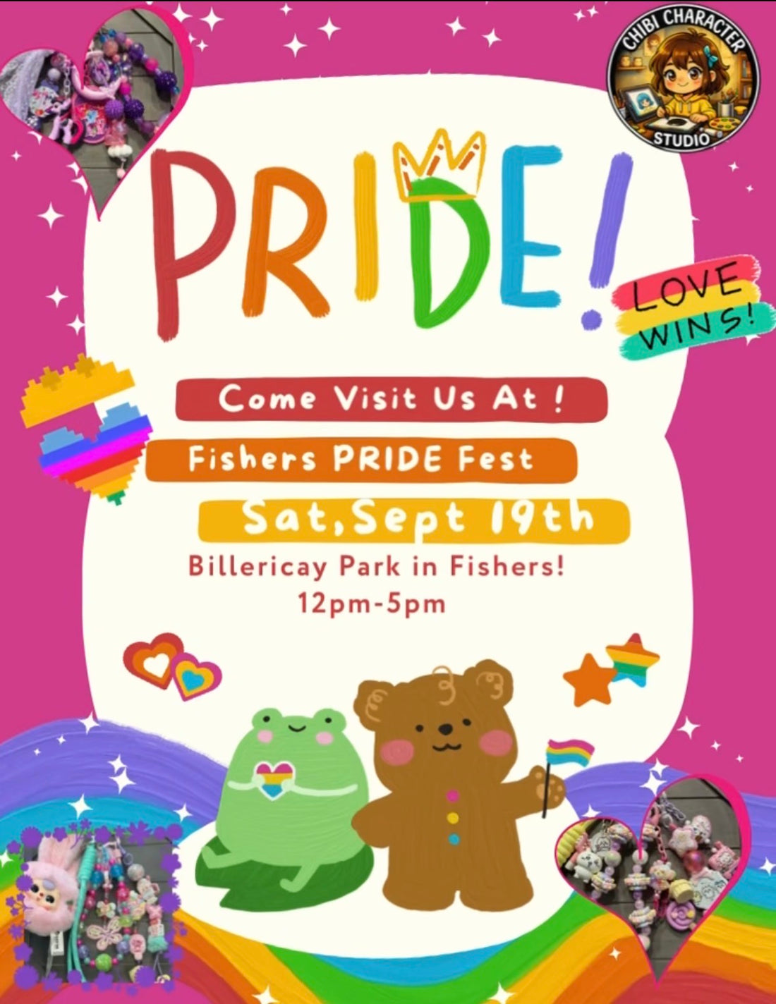 Come visit us tomorrow @ Fishers PRIDE Fest 2026!