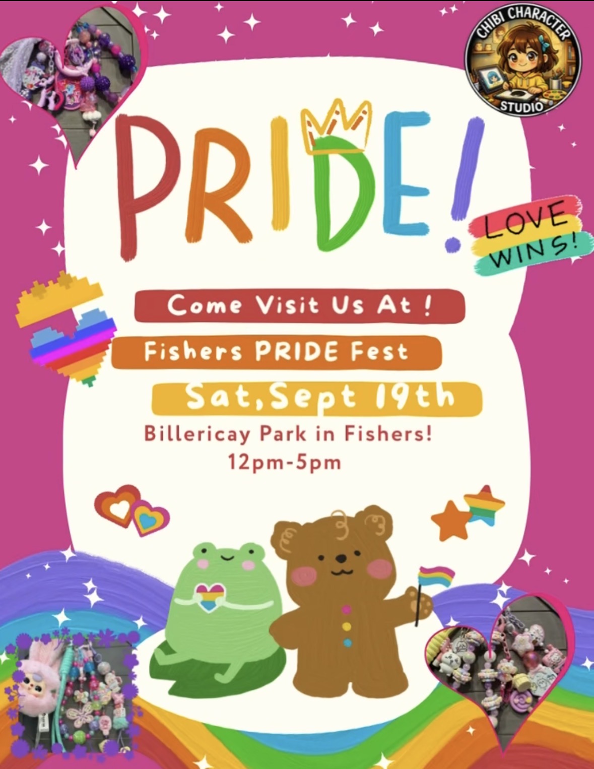 Come visit us tomorrow @ Fishers PRIDE Fest 2026!