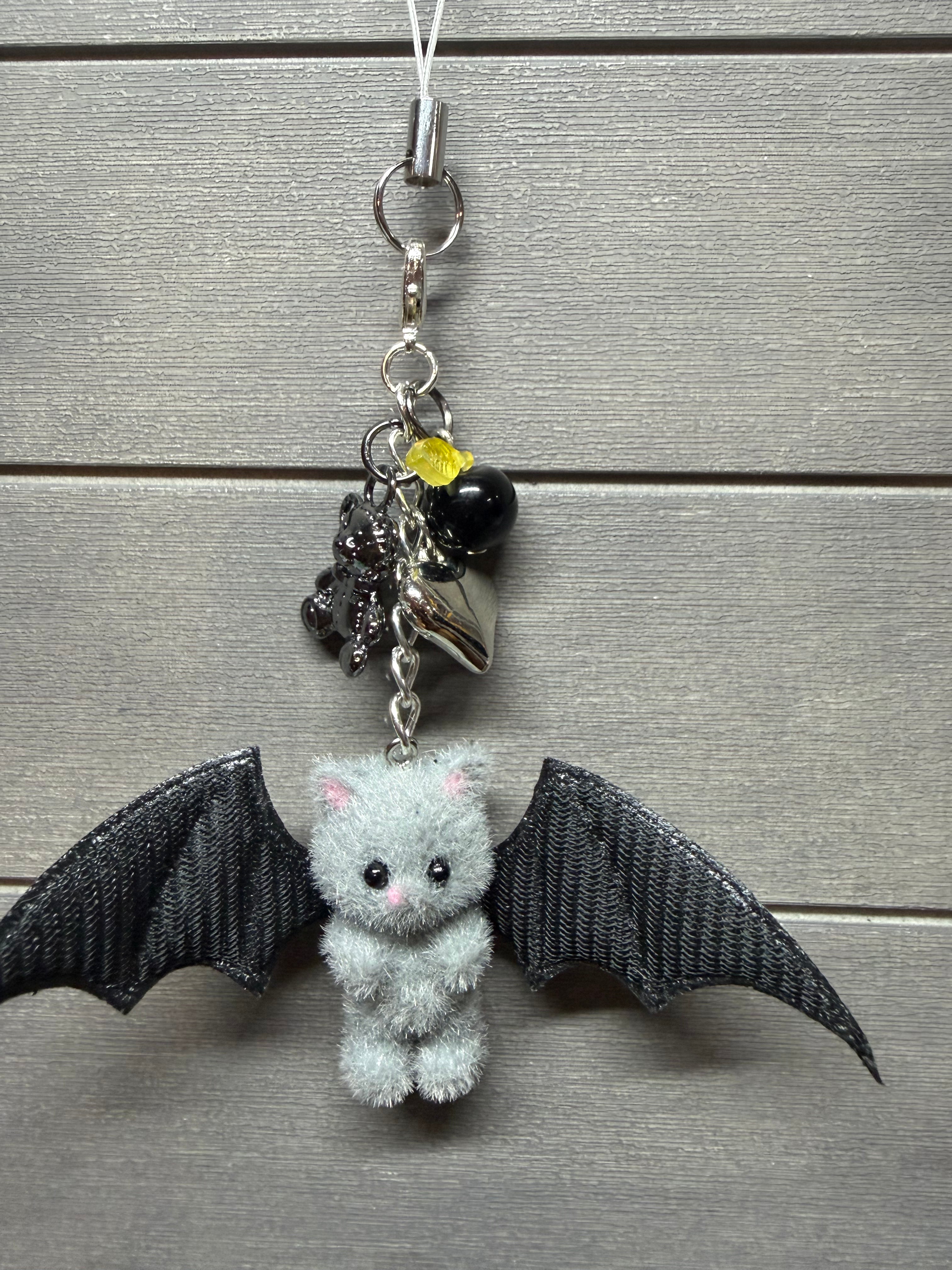 Bat Kitty Charm