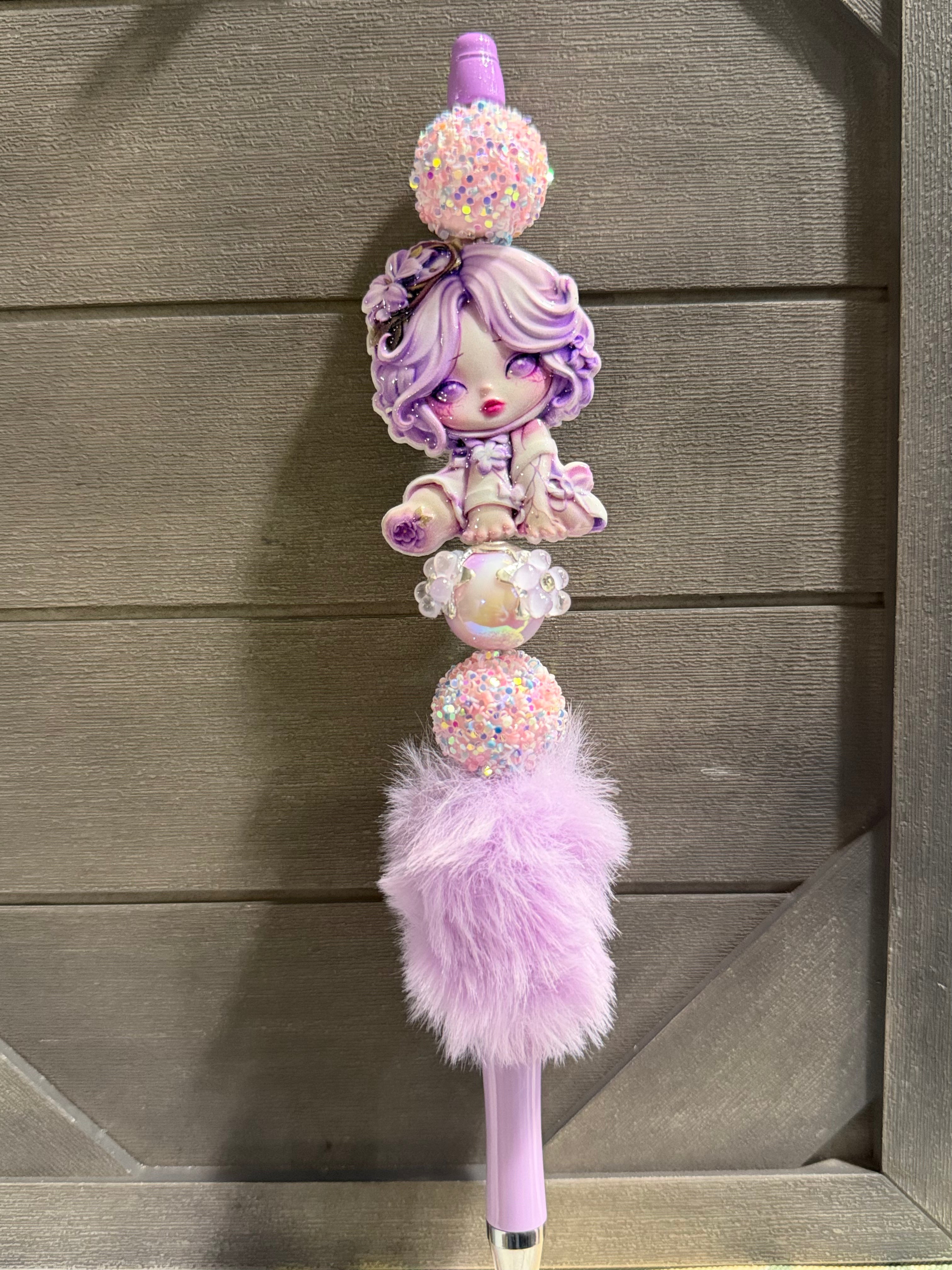 Lavender SKULLPANDA Inspired Pen