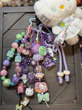 Kitty Flower Purse Charm